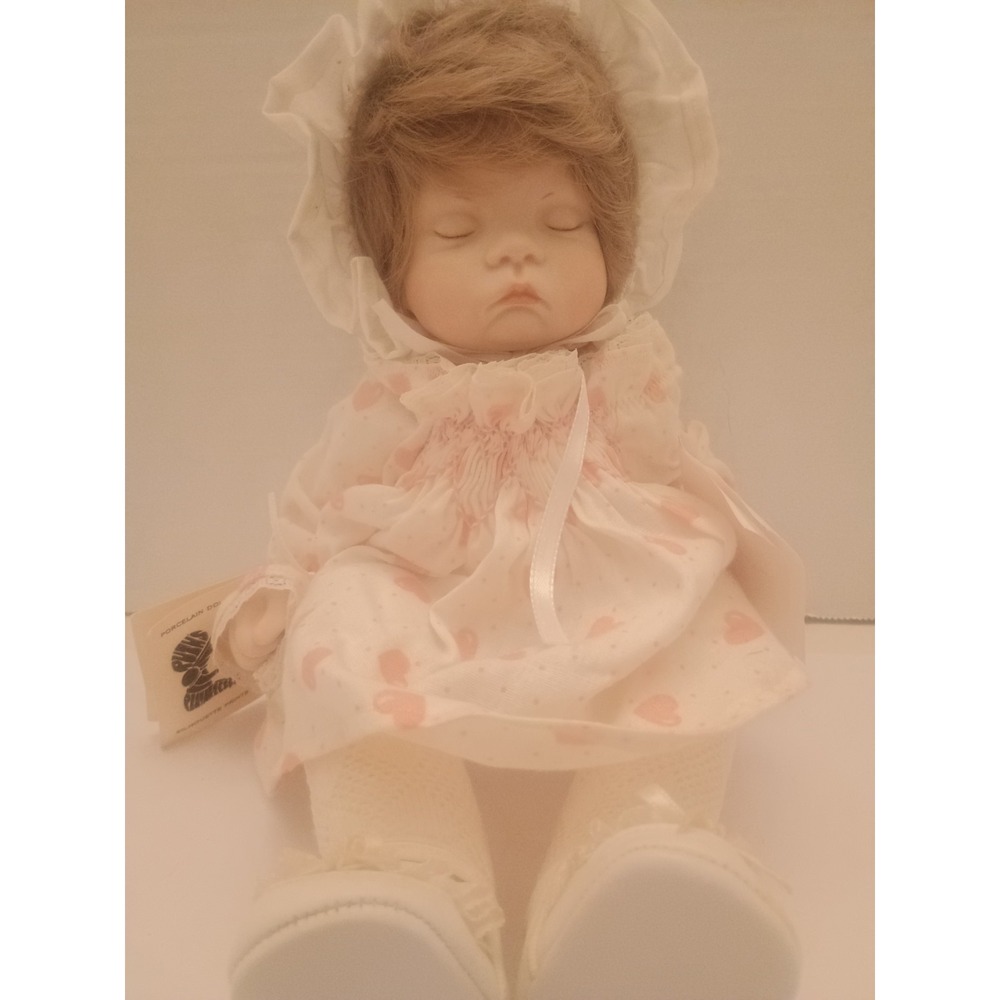 Vintage Ruth's Playmates Sleeping Doll Soft Bodied Porcelain Head & Hands 12"